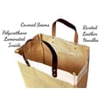 thumbnail image 5 of Eco-Friendly Large Jute and Cotton Leather Handle Market Tote Bag Natural, 5 of 6