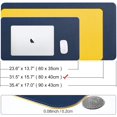 thumbnail image 3 of Dual-Sided Desk Pad Protector,Waterproof Multifunctional PU Leather Laptop Desk Mat Desk Blotter Mouse Pad Writing Pad, 3 of 4