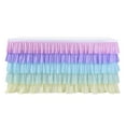 thumbnail image 2 of Rainbow Table Skirt Table Cloth for Rectangle or Round Table, Beach Parties Table Skirt for Kids Girls Birthday Wedding Baby Shower Party Fiesta Home Decor (6ftx30in), 2 of 9