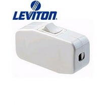 Leviton 5410 W Appliance Switch Feed Thru Switch Rocker Single Pole Single Throw 3A 125V Ac White
