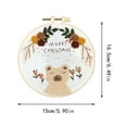 thumbnail image 2 of Boreal Craft Scene Embroidery Kit Christmas Kits Beginner Embroidery Kit For Adults DIY Embroidery Kit For Home Room, 2 of 3
