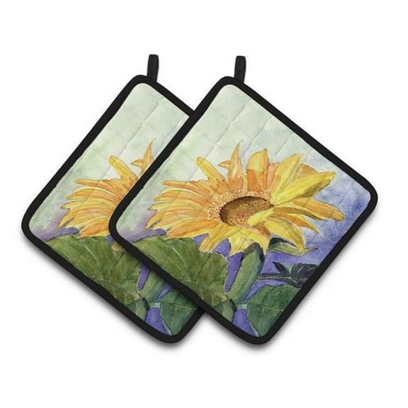 Flower - Sunflower Pair of Pot Holders, 7.5 x 3 x 7.5 in.