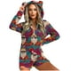thumbnail image 2 of Pijama de manga larga con cremallera y capucha para mujer, con estampado navideño, cálido, de poliéster, para estar en casa, 2 of 7