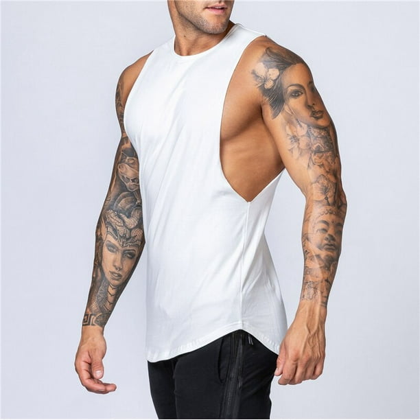 Camiseta sin mangas de algodón para entrenamiento y gimnasio, camiseta deportiva sin mangas con músculos para hombre, ropa de moda con tirantes, camisetas de culturismo, chaleco de Fitness Tan Jianjun unisex