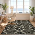 thumbnail image 3 of Design&I 3'x5' Washable Throw Rug Ultra-Thin & Non-Slip Skid-Resistant Small Cowboy Distressed Entry Text Block Graphic Bathroom Themed Mens for Entryway, Kitchen, 3 of 7