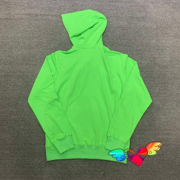 Green Sp5der Young Thug 555555 Hoodie Men Women High Quality Angel Spider  Web Graphic Foam Print 555555 Pullover Tops