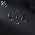 thumbnail image 5 of ZS 1 PC Aro G23 Anillo de Nariz de Titanio 20G/18G/16G Piercings de Tabique Redondos Piercing de Hélice de Oreja Cartílago Daith Joyería Pendiente 6-14MM, 5 of 5