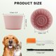 thumbnail image 2 of Tazones Lentos para Perros Unique Bargains, Tazón de Lamido de Silicona con Cepillo y Raspador, Base Antideslizante, Comedero Lento para Aliviar la Ansiedad y la Salud Oral, Púrpura Rosado, 2 of 7