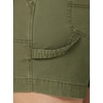 thumbnail image 6 of Lee Women's Plus Size High Rise Dungaree Short, 6 of 8