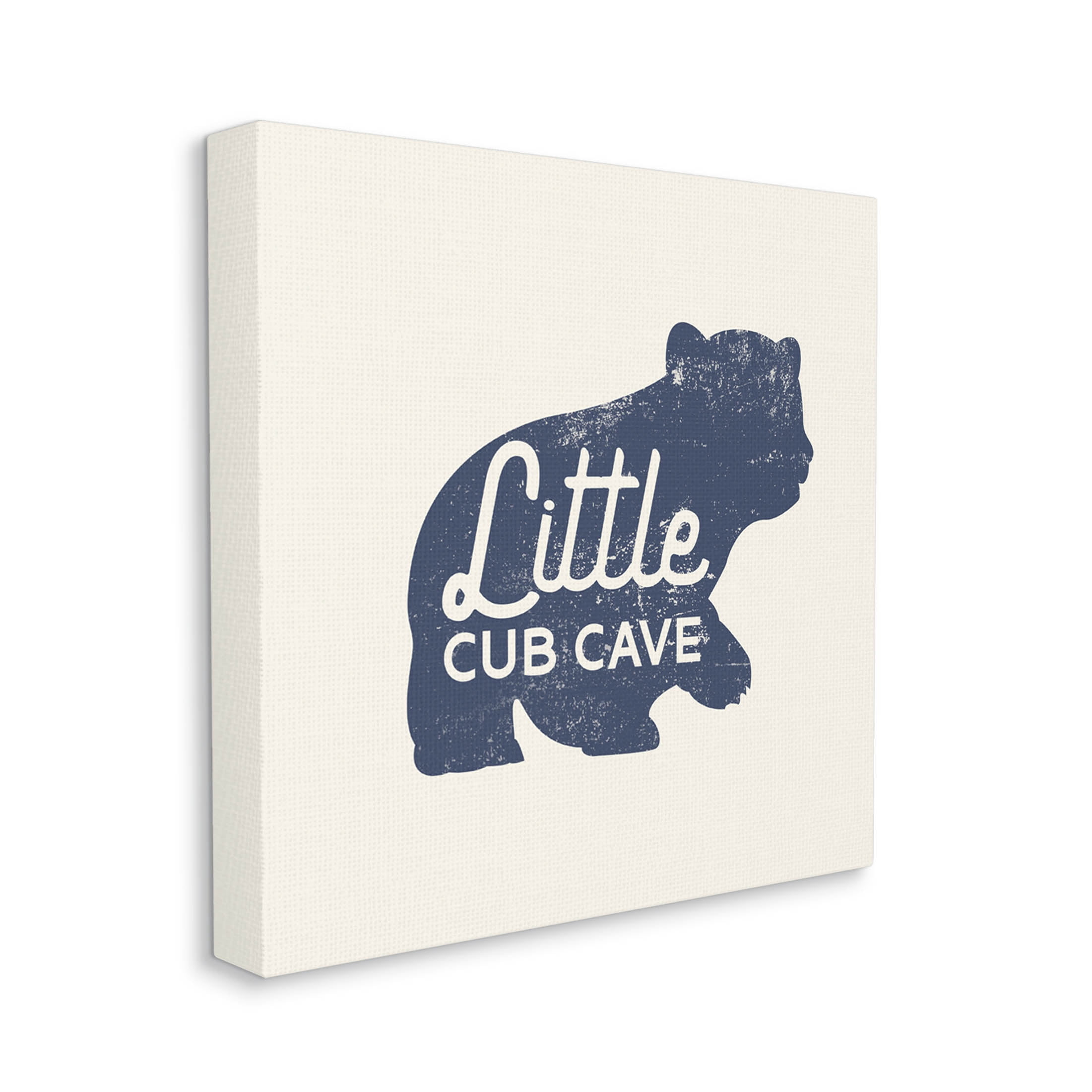 Stupell Industries Little Cub Cave Animal Graphic Art Gallery Wrapped Canvas Print Wall Art, Design by Lil' Rue