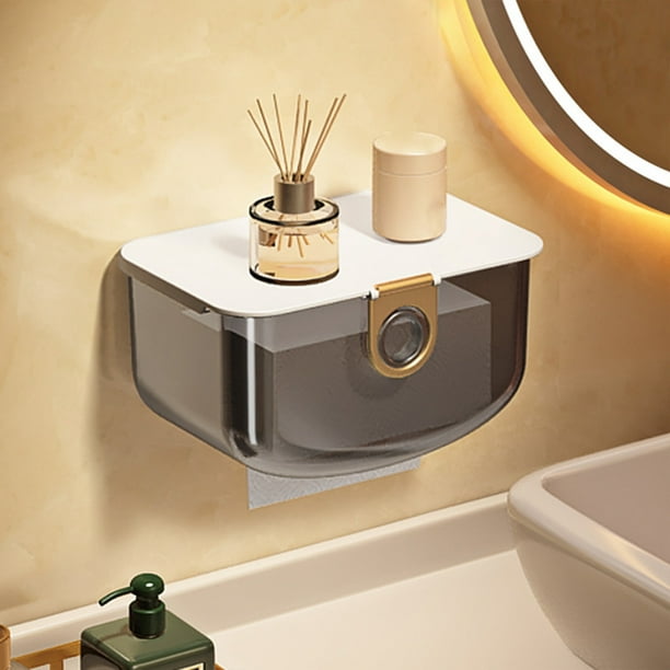 RKSTN tissue box Wall Mounted Tissue, No Drilling Or Screws Required For Installation, Suitable For Kitchen Bathroom Bedroom