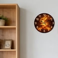 thumbnail image 6 of Hoease 10 Inch Silent Wall Clock, Glowing Coffee Steam Decorative Wall Clock, Battery Operated Non-Ticking Round Clock for Kitchen Living Room Coffee Lover Home Decor, 6 of 10