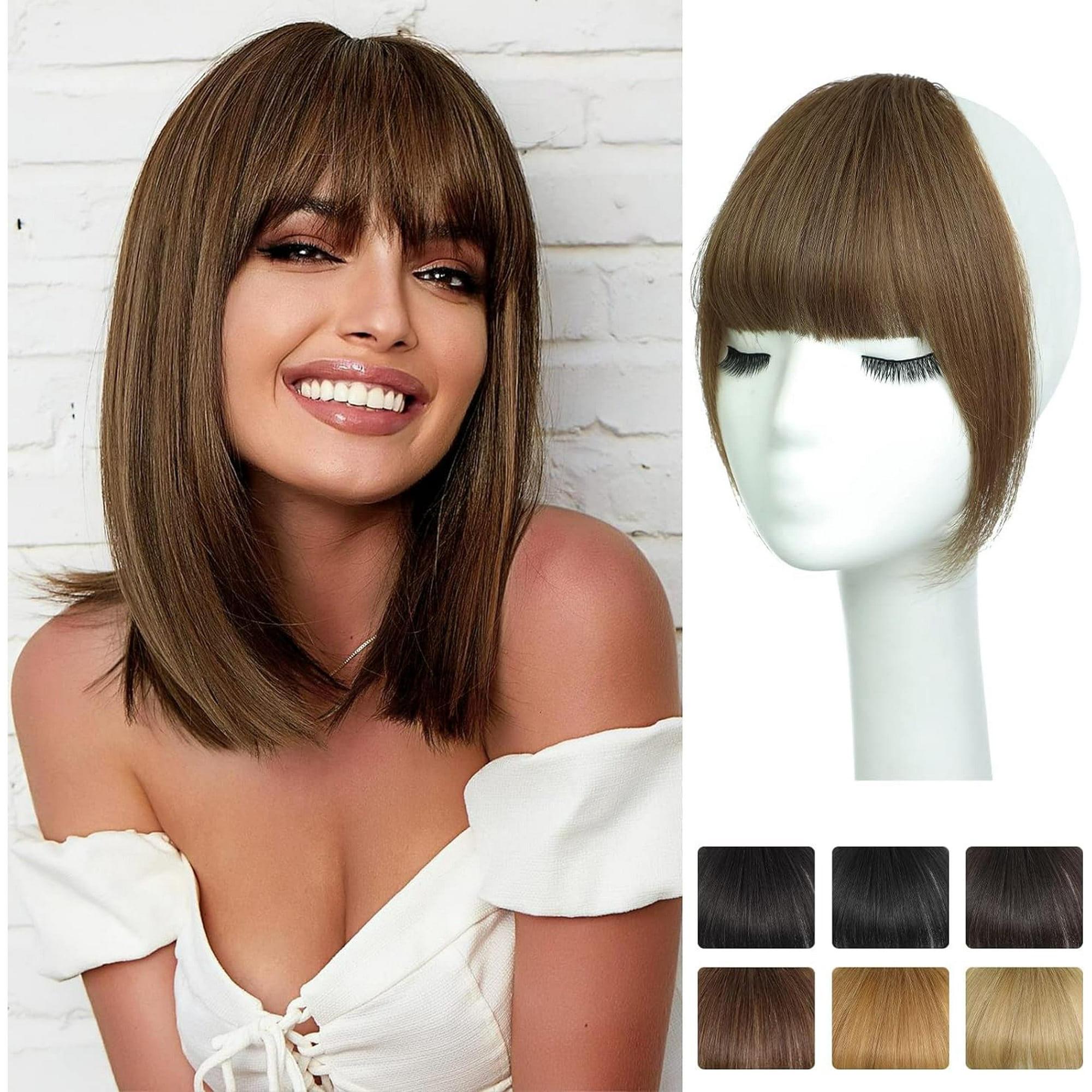 Medium brown clip in human hair extensions hotsell