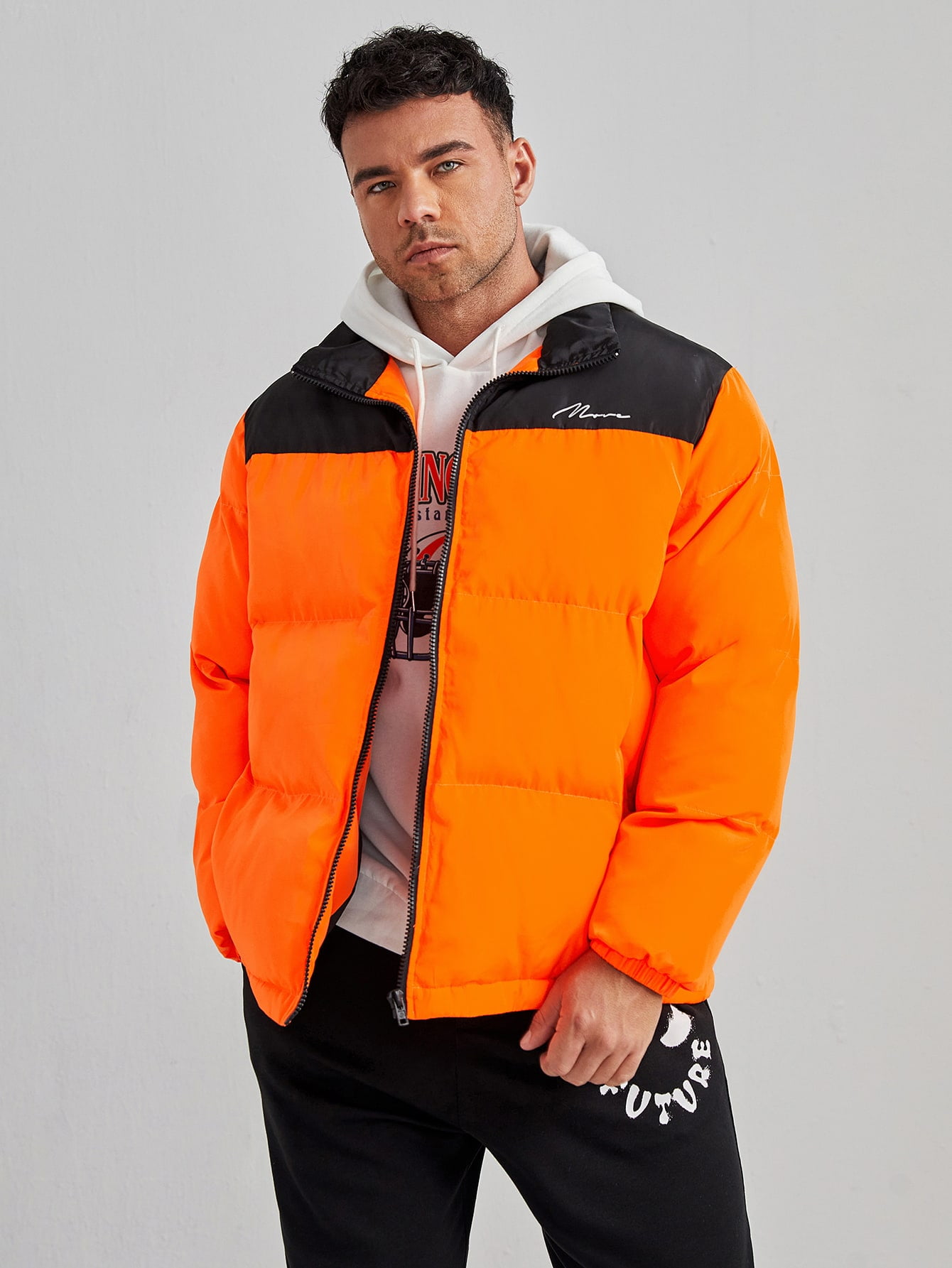 Orange Extended Sizes Men Neon Orange 