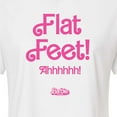 thumbnail image 3 of Barbie The Movie - Flat Feet - Juniors Cropped Cotton Blend T-Shirt, 3 of 5