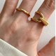 thumbnail image 2 of Anillo de plata de ley 925 de joyería coreana, línea personalizada, anillo pequeño y sencillo, joyería, 2 of 5
