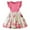 Pink, variant on AUNVITO Girls Summer Dress Short Sleeve Ruffle Hem Tie Waist Butterfly Sleeve Floral Print Princess Round Neck Y2K New Arrival