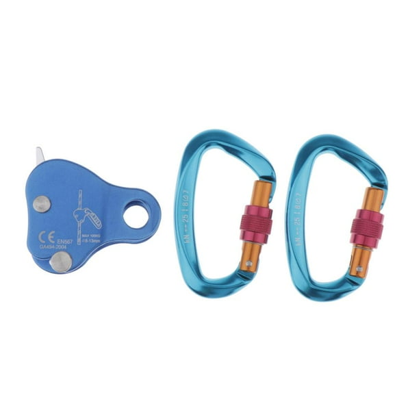 1 Piece Rope Grab and 2 Piece Carabiners Clip for Outdoor Rope Grab