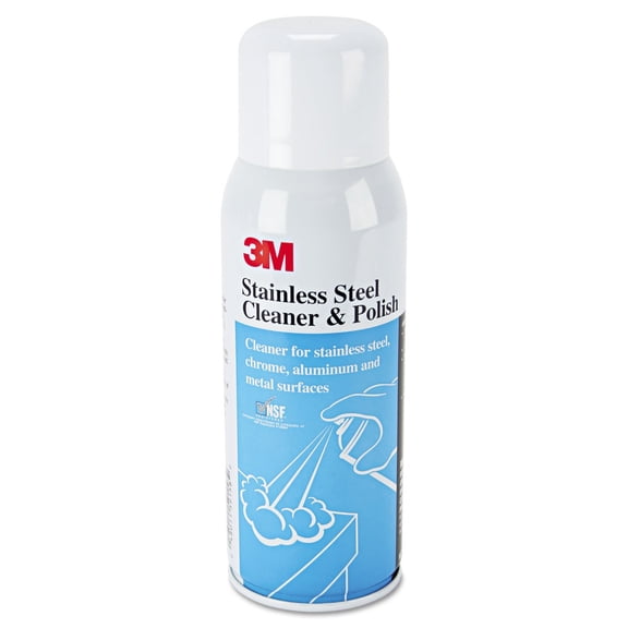 3M 59158 Stainless Steel Cleaner and Polish, 10 Oz. Aerosol, 12-Pack