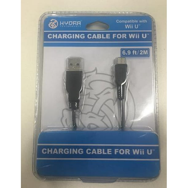 Wii U Charging Cable Black