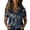 Dark Blue, variant on Women's Retro Shirt Women's Satin Printed Short Sleeved Shirt Vacation Style Shirt