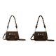 thumbnail image 1 of Bolso Hombro Ante para Mujer Nube Con Correa Ajustable Compras Fruncido (marrón), 1 of 8