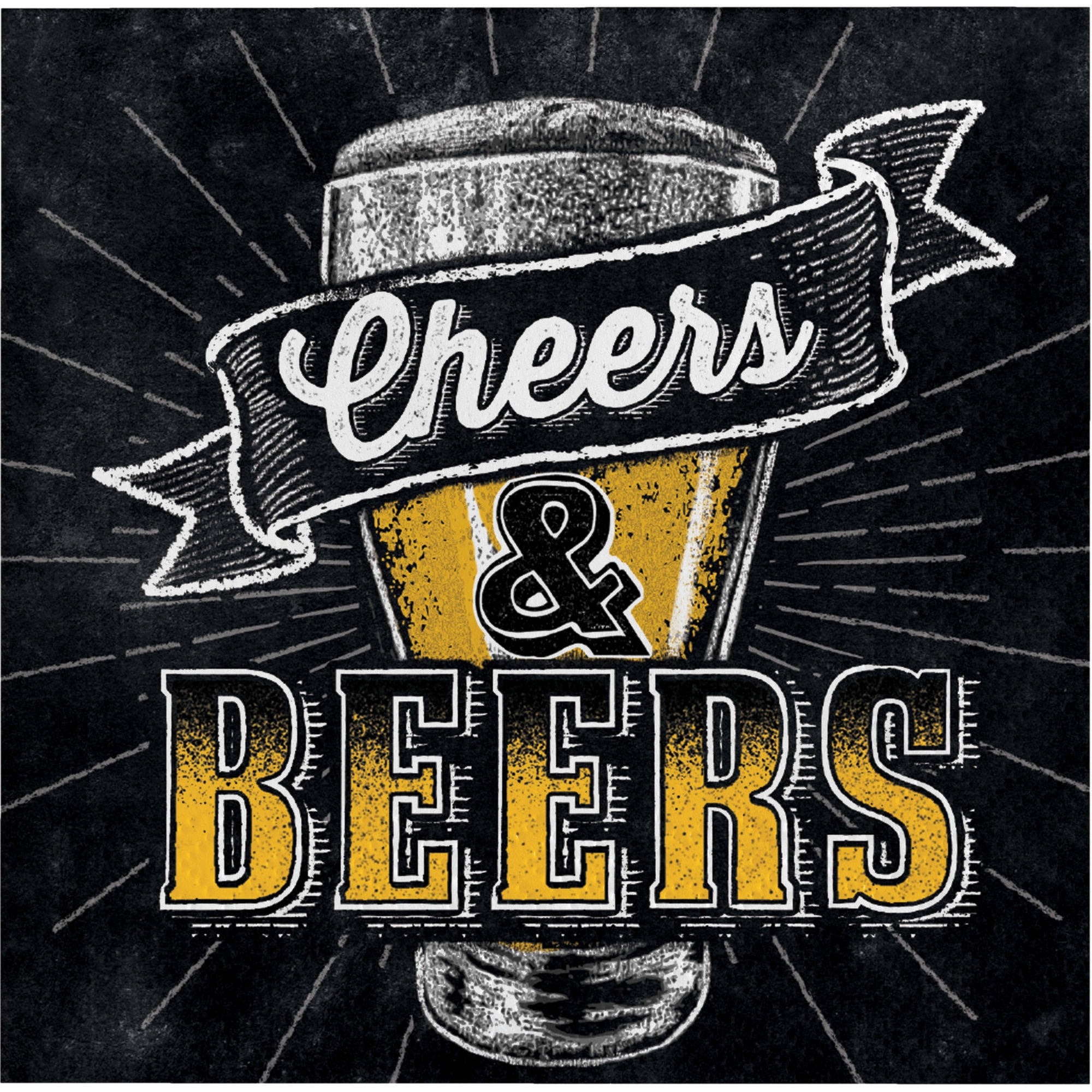 Cheers & Beers Beverage Napkins, 16-Pack by CREATIVE CONVERTING