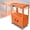 Orange, variant on 42" Adjustable Steel Media AV Cart Power Strip USB Ports Lockable Cabinet Office