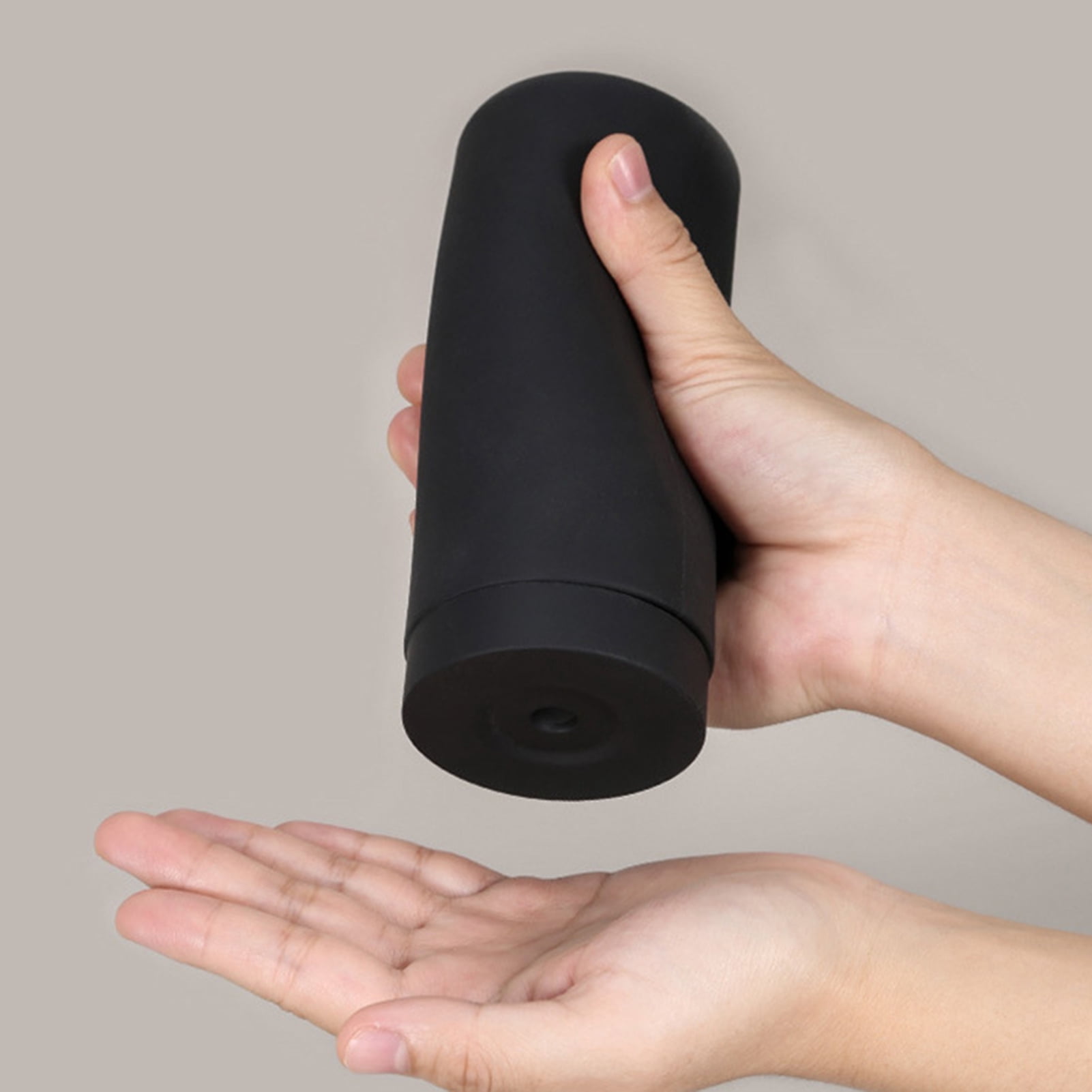 240ml Silicone Soap Dispenser Liquid Soaps Lotions Essential Oils Refillable Leakproof Bottle Home Soap Container,Black