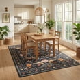 thumbnail image 5 of Kzaei 8'x10' Area Rug for Living Room, Vintage Boho Soft Low-Pile Living Room Rugs, Stain Resistant Botanical Non-Slip Carpet for Girls Bedroom, 5 of 7