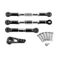 thumbnail image 2 of fastboy RC Car Pull Rods Accessories Set Metal Servo Connector Turnbuckle Linkage Rod Kit Upgrade Component Modified Components Black, 2 of 7
