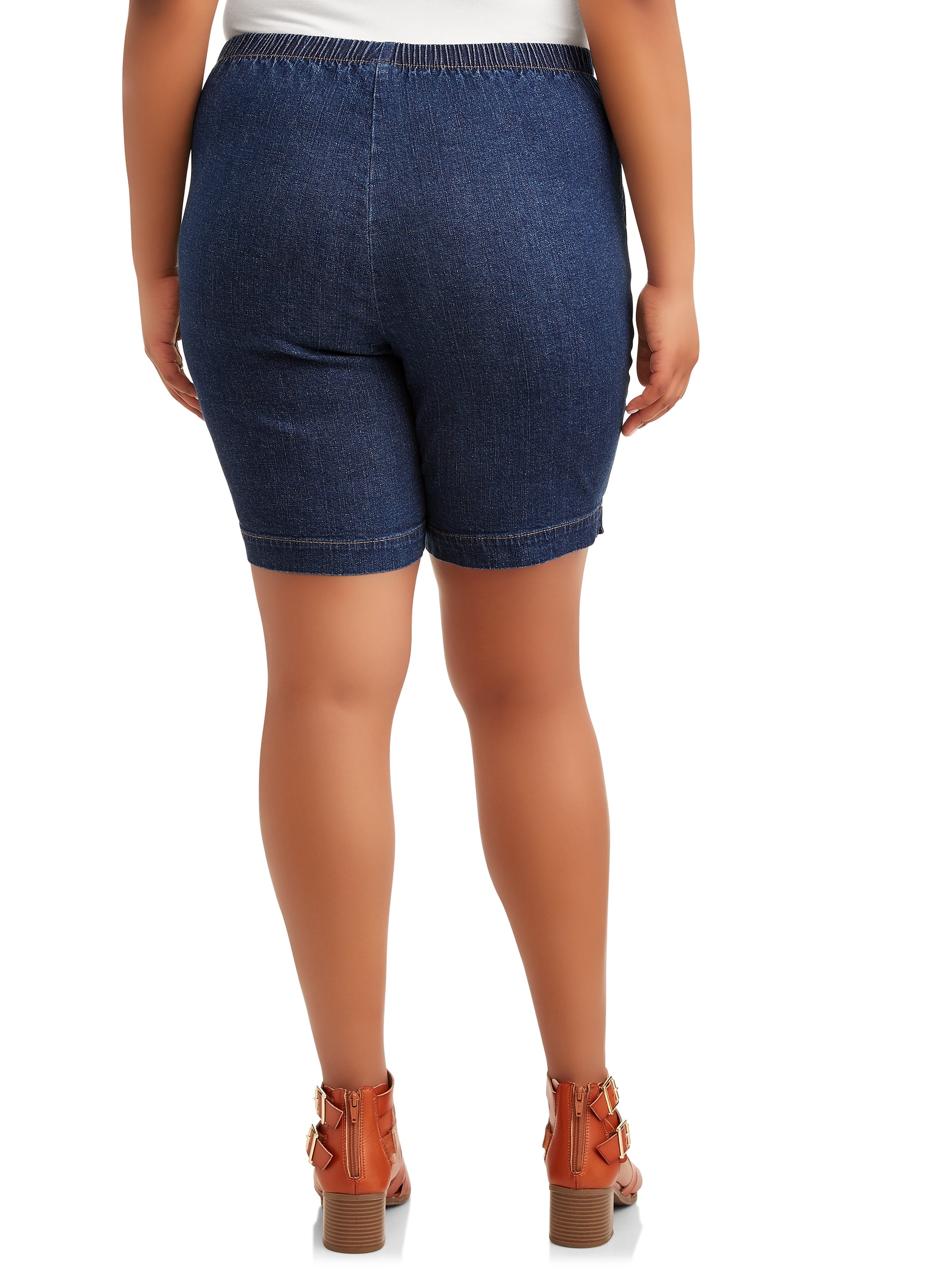 women's plus shorts at walmart