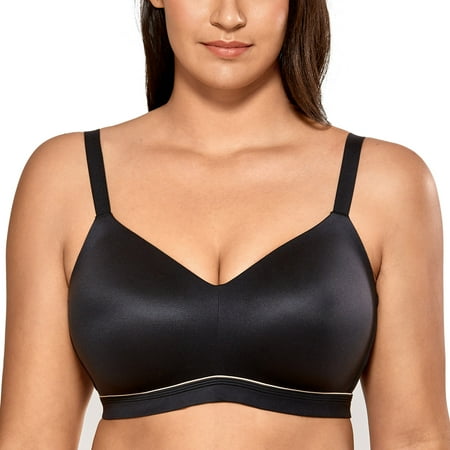 

AISILIN Women s Plus Size Wirefree Bras Full Coverage Seamless T-shirt Bra