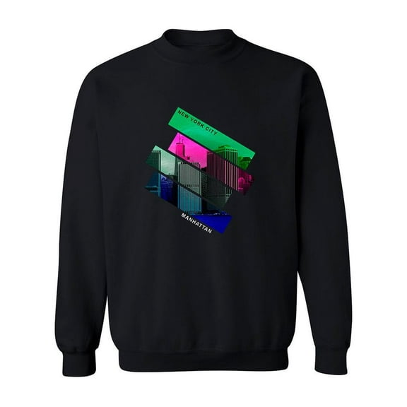 Manhattan, Nyc Sweatshirt Men -Image by Shutterstock, Male Small