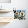 thumbnail image 6 of Daisy Hand Towels Set of 2 Rustic Flower Decorative Kitchen Dish Towel Soft Absorbent Fingertip Bath Towel for Spa Gym Bathroom, 6 of 16