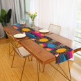 thumbnail image 2 of Yayeee Table Runner 70 inches Long Home Kitchen Dinning Party Decoration, Futuristic Circles, 2 of 7