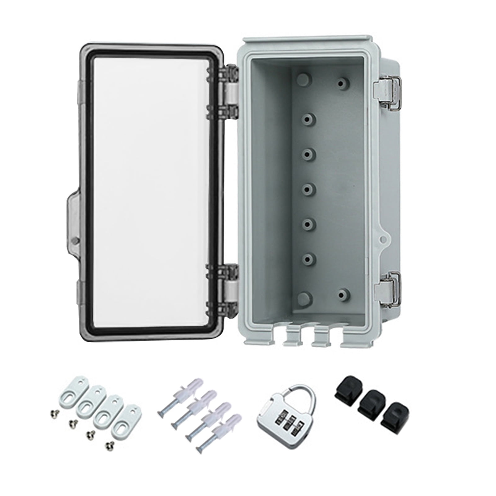 Portable Sturdy Outdoor Junctions Box Waterproof With Lockable Lid and Easy Installation Hardware Daily Casual Use