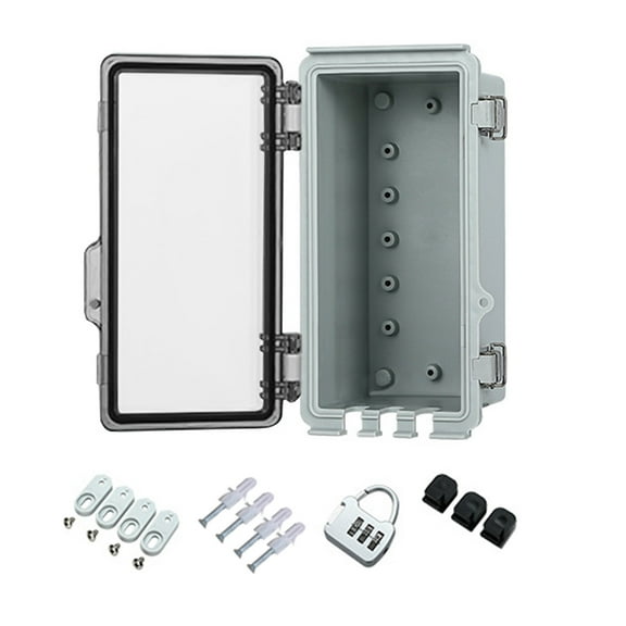 Waterproof Designs Junctions Box Outdoor Electrical Enclosures With Lock and Mounting Accessories Garden Supplies