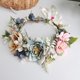 thumbnail image 2 of Mujeres Niñas Flor Corona Corona Flor Guirnalda Diseño Diadema Boda Pulsera Conjunto - - Talla única LingWen 9024719151045, 2 of 5