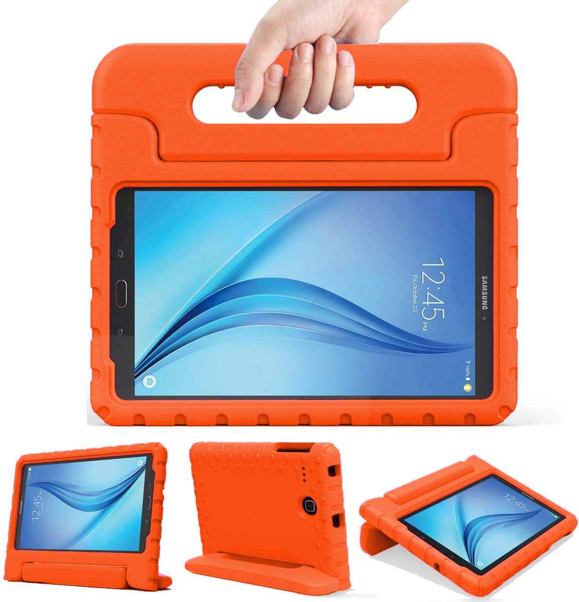 pint Adviseren Mordrin KIQ Galaxy Tab E 8.0 Kids Case T377, Shockproof EVA Foam Bumper Tablet  Cover for Samsung Galaxy Tab E 8 inch SM-T377 [Red] - Walmart.com