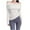White, variant on UJNDER Off The Shoulder One Shoulder Knit Sweater for Women Spring Autumn Collarbone Long Sleeve Black One Size