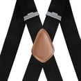 thumbnail image 3 of SGFCWSX Men's X-Back Suspenders, 4-Clip Adjustable Elastic Formal Casual Black, 3 of 6