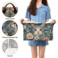 thumbnail image 5 of Yayeee Foldable Storage Basket for Shelves with Handles Waterproof Cloth Bins, Flowers Cat, 5 of 7
