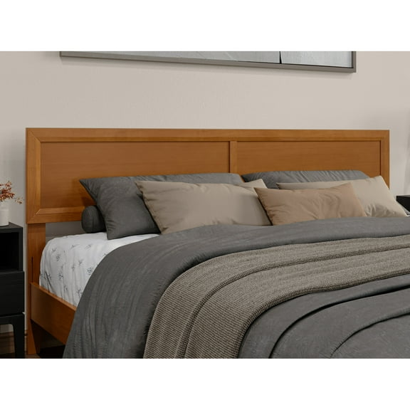 AFI Sophia King Size Solid Hardwood Headboard in Light Toffee