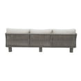 thumbnail image 4 of Cancun Aluminum Sofa with Dark Gray Rope in Silver Cushion, 4 of 5