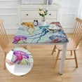 thumbnail image 2 of nygtbtfer Colorful Jellyfish Ocean Fitted Tablecloth Elastic Edge Table Cover Square Table Cloth Waterproof for Decorative Party Kitchen Dining Picnic Patio 40*40, 2 of 8