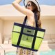thumbnail image 1 of Bolsa de malla portátil Lisbinx para ducha y playa - Bolsa colgante con 5 compartimentos para viajes, gimnasio y dormitorio | Nailon de secado rápido | 38 x 33 x 15 cm | Opciones: negro, verde y rosa, 1 of 7