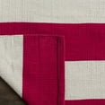 thumbnail image 4 of SAFAVIEH Montauk Saranna Striped Cotton Area Rug, Red/Ivory, 5' x 8', 4 of 6