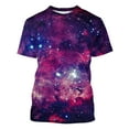 thumbnail image 5 of Penkiiy Galaxy Printed Shirt , Men's Print Graphic T Shirt Short Sleeve Summer T-Shirt Novelty Casual Tee 2XL Multicolor, 5 of 6