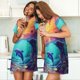 thumbnail image 4 of Disketp Hawaiian Island Dolphin para Camisón Corto de Manga Corta para Mujeres, Camisón Cómodo con Escote Redondo, Bonito y Confortable, 4 of 6